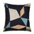 Handwoven Abstract Embroidered Throw Pillow - 20" - Blue and Beige - IMAGE 2