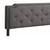 Upholstered Leather Jewel Tufted Full Panel Bed - 81" - Gray - IMAGE 4