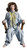 36" Gray and Green Horror Twisted Animated Halloween Prop - IMAGE 1