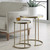 Open Frame Functional Nesting Tables - 24" - Brass Plated Finish - Set of 2 - IMAGE 1
