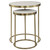 Open Frame Functional Nesting Tables - 24" - Brass Plated Finish - Set of 2 - IMAGE 5
