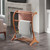 3-Rod Curved Wooden Blanket Rack - 36" - Teak Brown - IMAGE 1