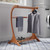 3-Rod Curved Wooden Blanket Rack - 36" - Teak Brown - IMAGE 3