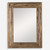 Pine Wood Framed Rectangular Wall Mirror - 48” - Brown - IMAGE 2