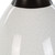 Crackled Table Lamp with Tapered Shade - 30.5" - White and Black