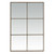 Six Pane Grid Rectangular Wall Mirror - 46.5" - Rustic Brown - IMAGE 1