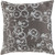 18" Gray and White Crazed Cycles Printed Square Throw Pillow - IMAGE 1