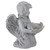 9" Kneeling Angel with Flower Bird Feeder Outdoor Garden Statue - IMAGE 3
