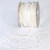 White Narrow Organdy with Stars Tulle Craft Ribbon 0.25" x 27 Yards - IMAGE 1