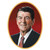 Ronald Reagan Portrait Cutouts - 24.75" - Pack of 12 - IMAGE 1