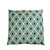 30" Green and Black Diamond Patterned Floor Square Throw Pillow - IMAGE 1