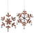 6.5" Chocolate Brown and Silver Crimped Jingle Bell Accented Snowflake Ornament - IMAGE 1
