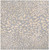 6' x 6' Gray and Beige Hand-Crafted Square Area Throw Rug - IMAGE 1