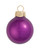 6ct Soft Plum Pearl Finish Glass Christmas Ball Ornaments - 4" (100mm) - IMAGE 1