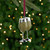 3.25" Gold and Silver Plated Glitter Wine Glasses Christmas Ornament - IMAGE 1