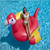 93" Inflatable Yellow and Red Scarlet Macaw Novelty Swimming Pool Raft - IMAGE 2