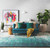 5' x 8' Ivory and Sage Green Abstract Transcendental Hand Tufted Wool Area Throw Rug - IMAGE 2