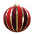 Lighted Inflatable Commercial Outdoor Christmas Ball Ornament - 7.5' - Red and Gold - IMAGE 1