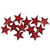 12ct Red and Gold Star Glittered Shatterproof Matte Christmas Ornaments 5" - IMAGE 6