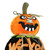 38" Pre-Lit Orange and Black Standing Spooky Wicked Jack-O-Lantern Pumpkin Halloween Decor - IMAGE 2