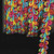 Red Rainbow Looped Braid Craft Ribbon .625" x 88 Yards - IMAGE 1