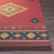 8' x 11' Traditional Red and Yellow Hand Woven Wool Area Throw Rug - IMAGE 5