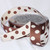 White and Brown Polka Dot Woven Craft Ribbon 1" x 54 Yards - IMAGE 2