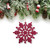 Glitter Snowflake Christmas Ornaments - 4" - Mulberry Pink -  24ct - IMAGE 6