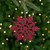 Glitter Snowflake Christmas Ornaments - 4" - Mulberry Pink -  24ct - IMAGE 1