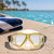 5.5" Yellow and Clear  Mask Swimming Pool Accessory - IMAGE 1