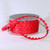 Fine Red Solid Small Hearts Craft Ribbon 0.25" x 40 Yards - IMAGE 2