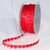 Fine Red Solid Small Hearts Craft Ribbon 0.25" x 40 Yards - IMAGE 1