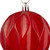 Set of 6 Transparent Red Rhombus Cut Shatterproof Christmas Ball Ornaments 3" - IMAGE 4
