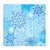 Club Pack of 192 White and Blue Snowflake 2-Ply Christmas Disposable Luncheon Napkins 6.5" - IMAGE 1