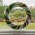 Pre-Lit Candy Striped Small Sisal Artificial Christmas Wreath - 18" - Clear Lights - IMAGE 2