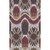 5' x 8' Wispy Watercolors Eggplant Purple and Beige Hand Knotted Area Throw Rug - IMAGE 1