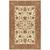 4' x 6' Orange and Khaki Green Hand Tufted Rectangular Area Throw Rug - IMAGE 1