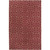 8' x 11' Block Pillars Red and Brown Rectangular Wool Area Throw Rug - IMAGE 1