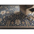 4' x 4' Classical Denim Blue and Brown Hand Tufted Square Wool Area Throw Rug - IMAGE 5