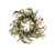 Green and Red Glittered Cardinal Snow Pine Artificial Christmas Wreath - 24-Inch, Unlit - IMAGE 2