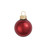 Petite Pearl Finish Glass Christmas Ball Ornaments - 1.25" (30mm) - Burgundy - 40ct - IMAGE 1
