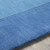 8' x 11' Solid Blue Hand Loomed Rectangular Wool Area Throw Rug
