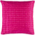 20" Pink Contemporary Quilted Square Throw Pillow - Down Filler - IMAGE 1