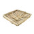 15" Seaside Treasures Tan Decorative Driftwood Square Wooden Tray - IMAGE 1