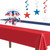 Patriotic Printed Disposable Tablecloth – 108” – Multi  – Pack of 12 - IMAGE 1