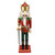 Glittered Nutcracker King with Sword Christmas Figurine - 14" - Red and Green - IMAGE 1