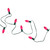 Opaque C7 Christmas String Lights - Fuchsia Pink - 24' Green Wire - 25ct - IMAGE 4