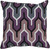 18" Purple and Gray Geometric Square Throw Pillow - IMAGE 1