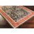 6' x 9' Red and Black Floral Rectangular Area Throw Rug