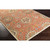 9.75' x 9.75' Tawny Brown and Blue Hand Tufted Square Wool Area Throw Rug